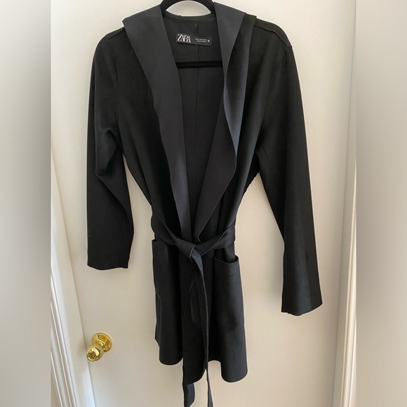 Faux suede trench jacket - Picture 7 of 11